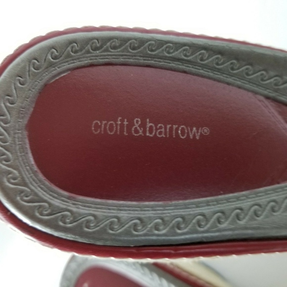 CROFT & BARROW Red Wedge Sandals 9 1/2 M - Picture 4 of 6